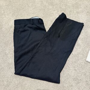 Tommy Hilfiger Wool Dress Pants Mens Black Classic Tailored Slacks 34x30